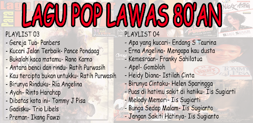 Pop songs Memories of the 80s Screen 3
