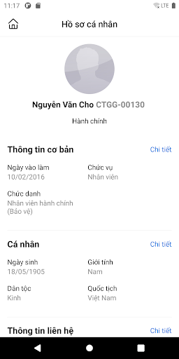 Android application Cat Tuong Group iHR screenshort
