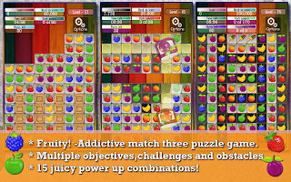 Fruit Drops - Match three game - Screenshot 1
