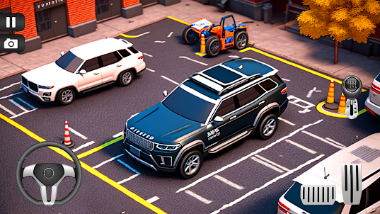 US Police Car Parking Game 3D
