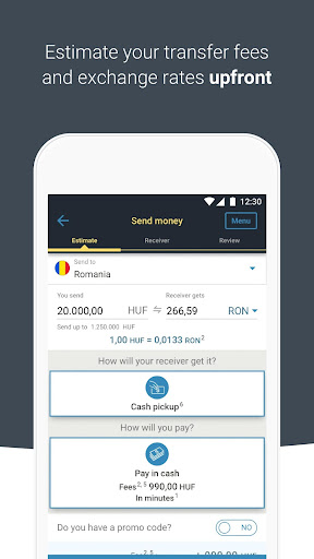 Western Union Send Money HU Screen 3