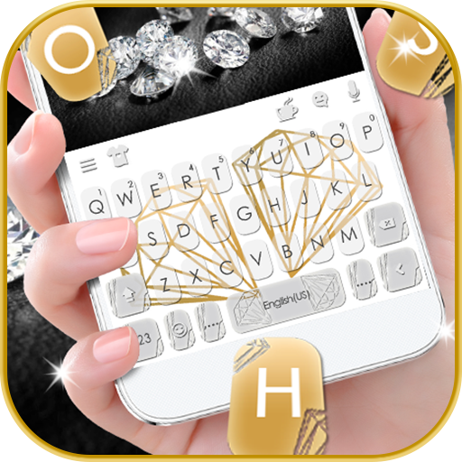 Gold Diamond Keyboard Theme logo