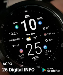 ACRO 26 Digital Info Watchface