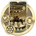 Cover Image of Descargar Golden Machine Gear Theme  APK
