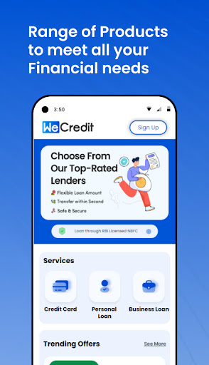 Android application WeCredit:Personal Loan App screenshort