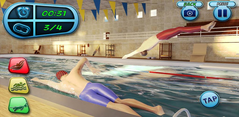 plaukimas Pool Water rasė Game