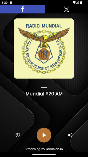 Android application Mundial 920 AM screenshort