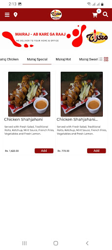 Mairaj Foods Screen 2