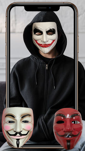 Anonymous Face Mask Photo Editor - Wallpapers