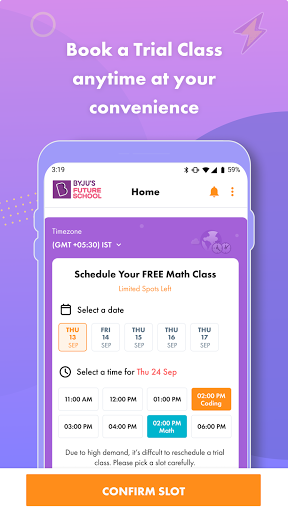 Android application BYJU’S FutureSchool screenshort