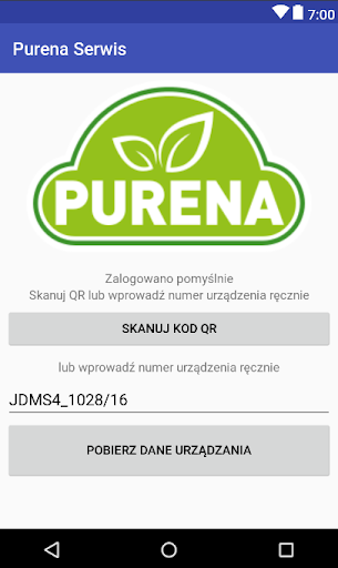 Purena Service Screen 2