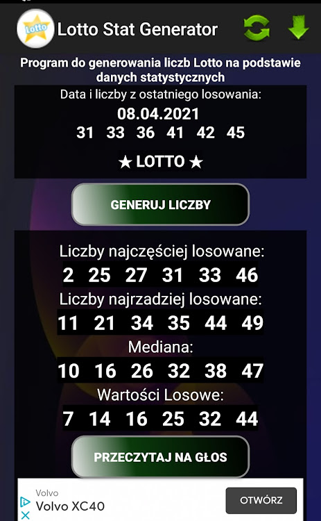 Lotto Stat Generator by - Apps) AppAgg