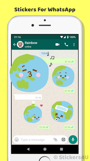 Android application Earth Day Stickers Packs screenshort