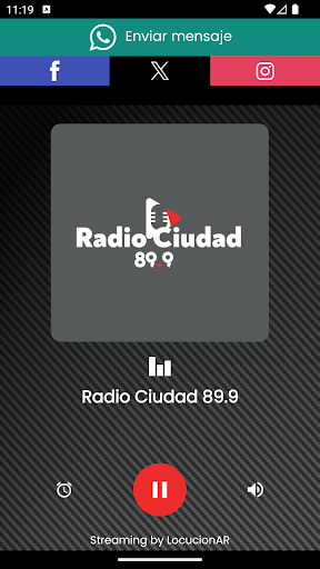 Android application Radio Ciudad 89.9 screenshort
