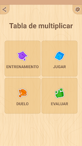 Captura 1 Tabla de multiplicar. ¡Aprende android