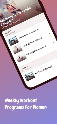 Workout Plans For Women Screen 2