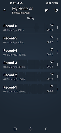 Internal Audio Recorder Sound Screen 3