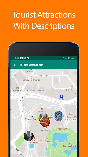 Android application Kuala Lumpur Offline Map and T screenshort