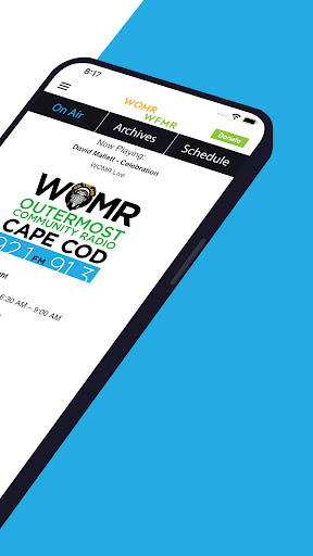WOMR Community Radio App Screen 2