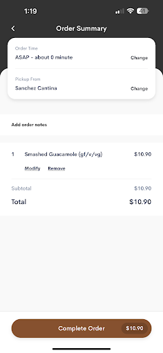 Sanchez Cantina Screen 3