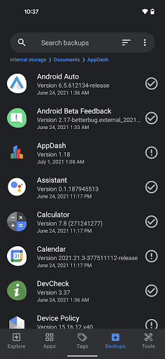 AppDash: App manager & backup v1.46 Android