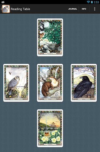 Screenshot of Druid Oracle Cards