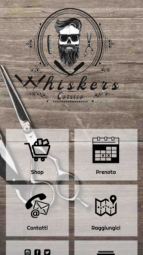 Android application Whiskers Barber Shop screenshort