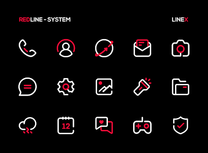 RedLine Icon Pack : LineX Screenshot