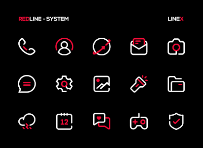 RedLine Icon Pack : LineX