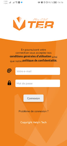 Android application Mon CSE TER screenshort