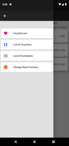 Exchange Rates Screen 2