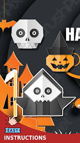Captura de Pantalla 6 Origami : Halloween Papercraft android
