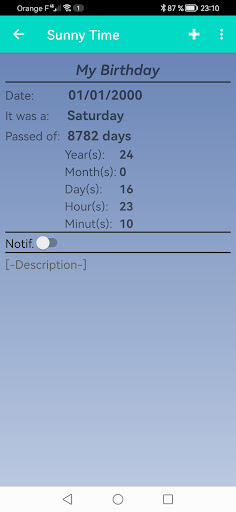 Sunny Time Screen 2