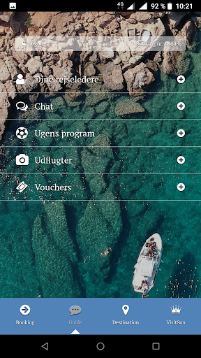 SunCharter Guest App Screen 2