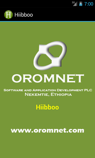 Android application HIIBBOO? Hibib Afan Oromoo screenshort