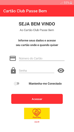 Android application Cartão Club Passe Bem screenshort