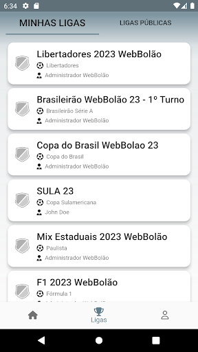 WebBolão Screen 3