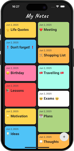My Notes - Colorful notepad