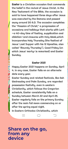 Happy Easter Wishes & Messages Screen 2