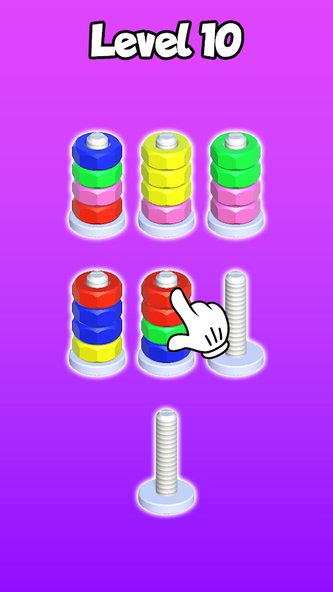 Nuts Sort: Nuts & Bolts Puzzleのおすすめ画像2