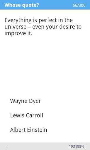 Android application Whose quote is this? screenshort