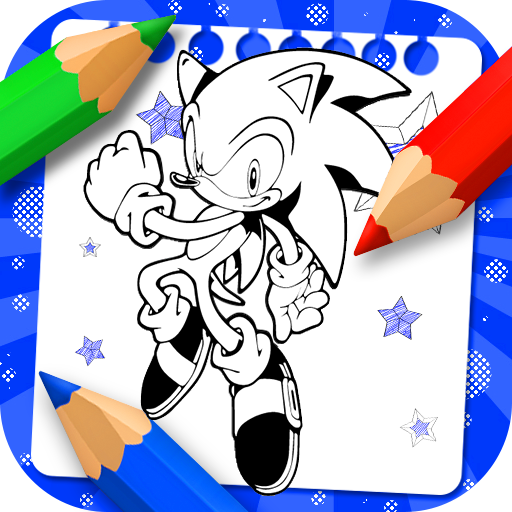 soni coloring cartoon book the logo