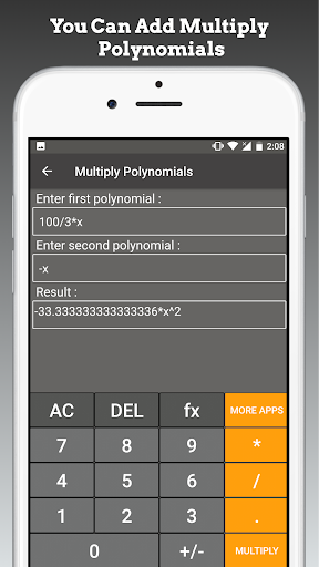 Screenshot of Polynomial Calculator