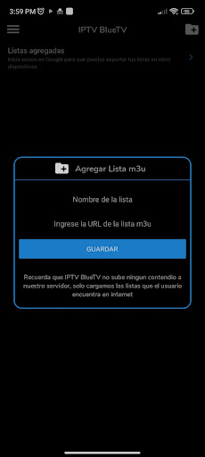 IPTV BlueTV - Listas M3U Screen 2