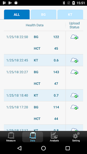 Android application GlucoRx Hct screenshort