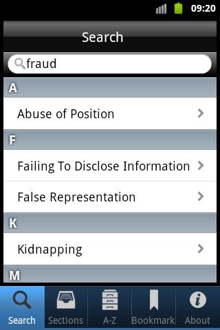 Android application iPlod - UK Police Pocket Guide screenshort