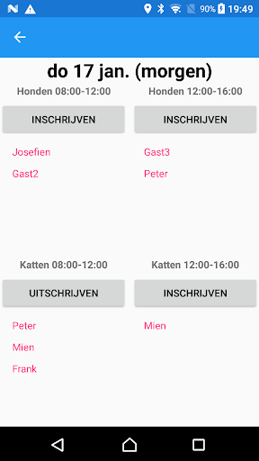 Android application Dierentehuis Den Bosch screenshort