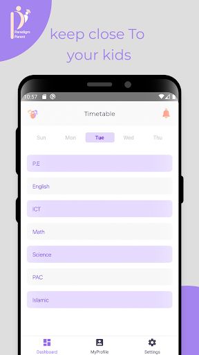 Paradigm Parents App Screen 3
