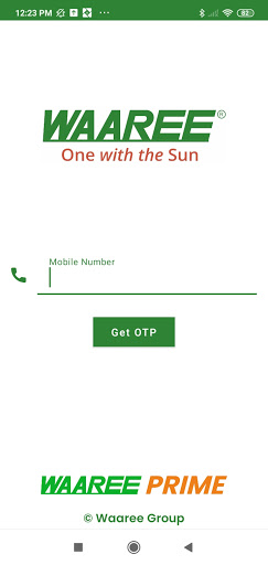 Android application Waaree Prime Sales screenshort