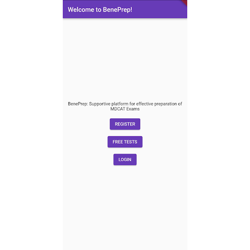 Android application BenePrep for MDCAT Prep screenshort